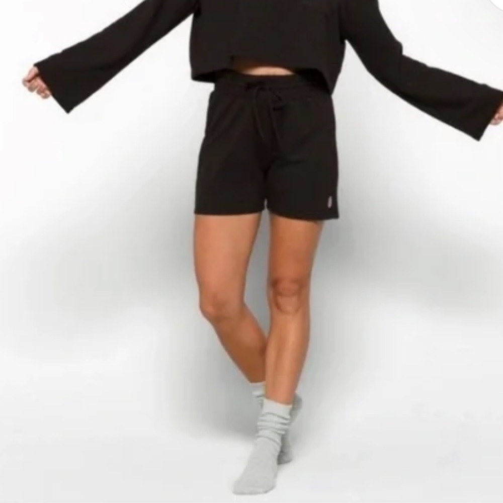 Free People Black Sweat Lounge Sunny Shorts New With Tags Size: Xs